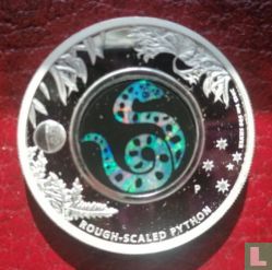 Australie 1 dollar 2015 (BE) "Opal rough-scaled python"