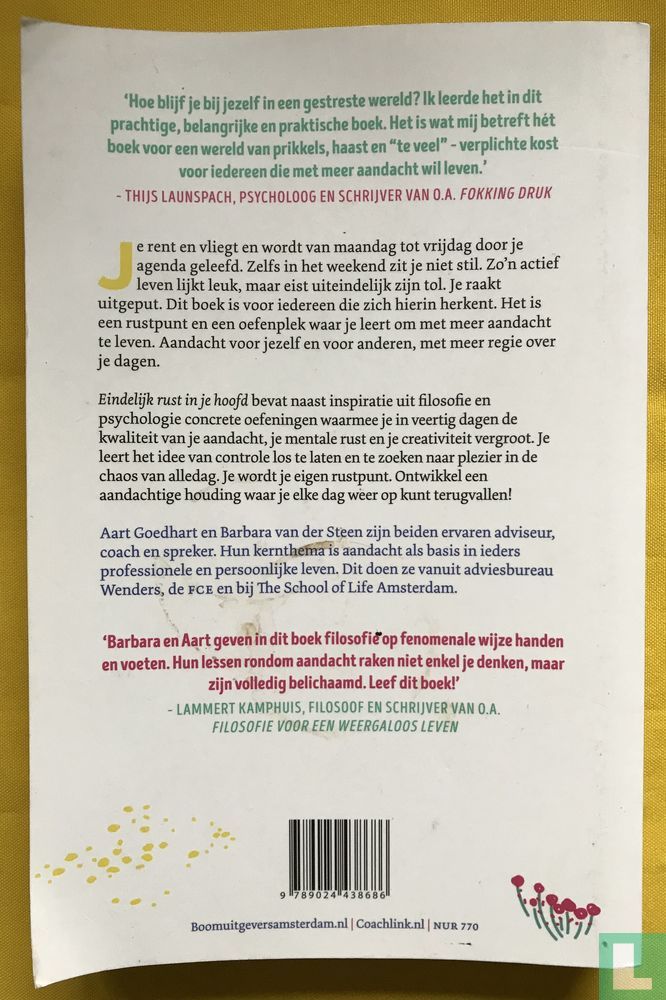 Eindelijk rust in je hoofd