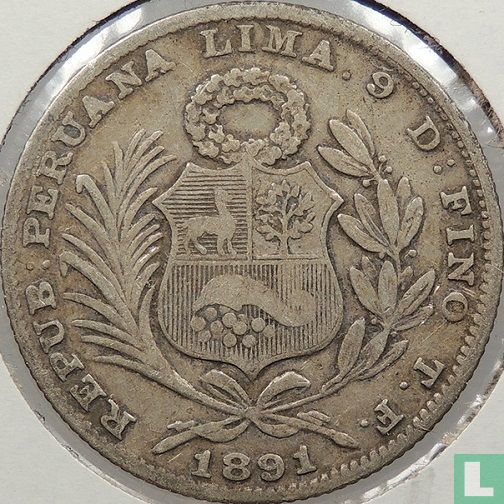 Peru 1/5 Sol 1891