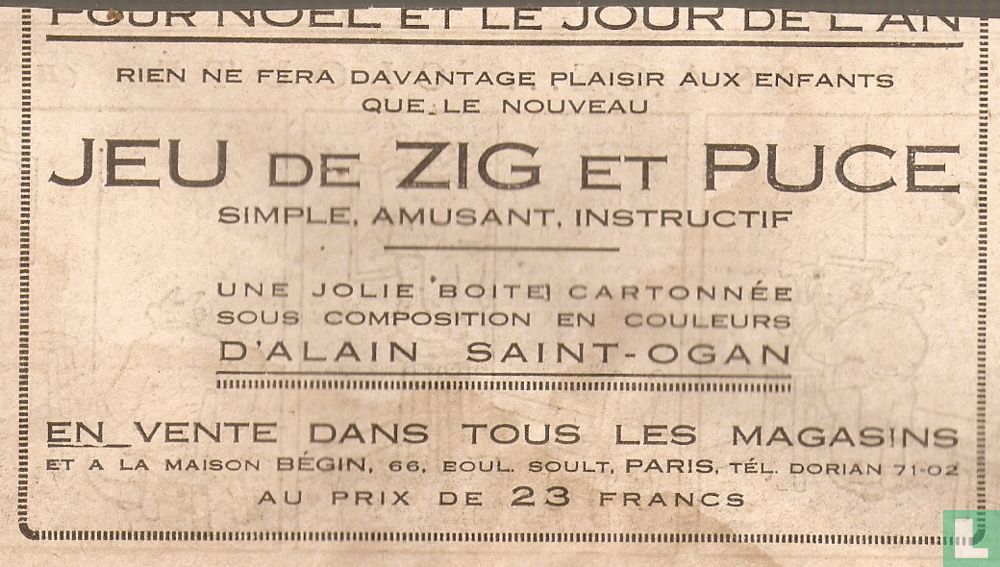 Jeu de Zig et Puce