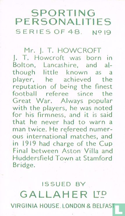 Mr. J. T. Howcroft