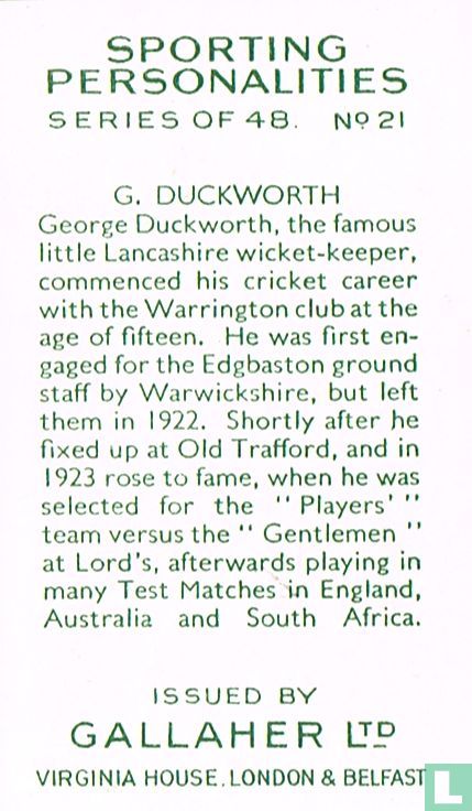 G. Duckworth