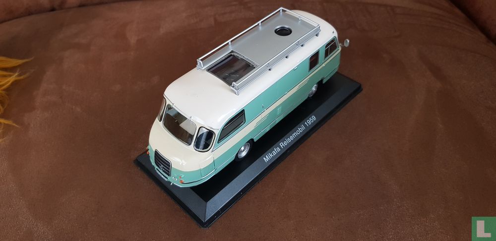 Modèle Réduit Camping-car Mikafa 1959 à L'échelle 1/43 - Fabrication Hachette (Neuf)