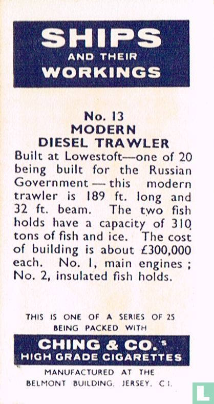 Modern diesel trawler 13 (1961) - Ching & Co - LastDodo