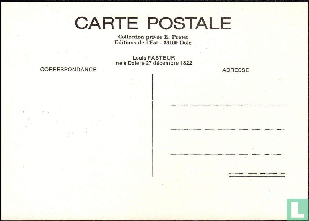 Acte de naissance de Louis Pasteur