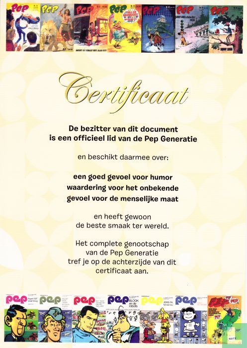 Certificate Pep Generation