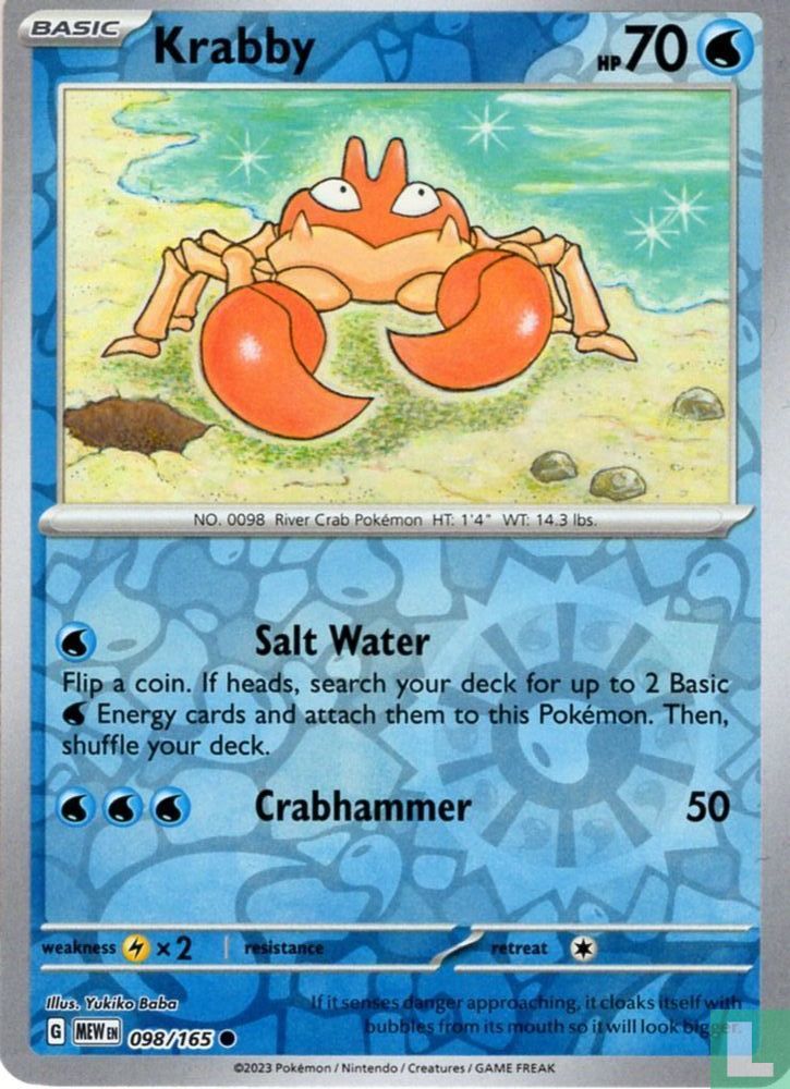 Krabby (reverse holo)