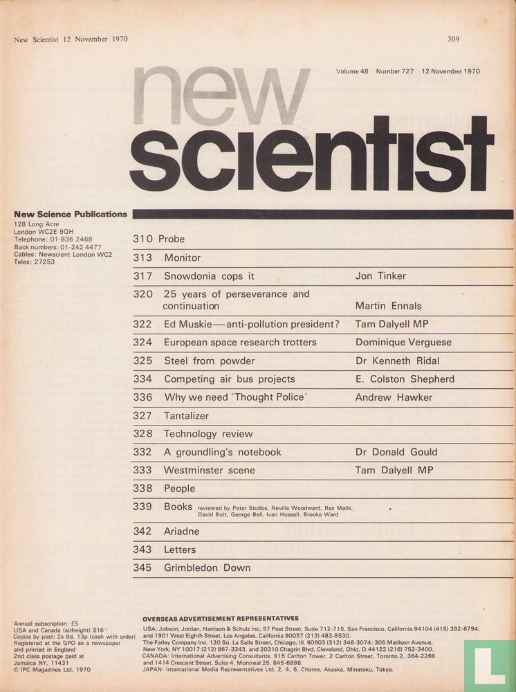 New Scientist [GBR] 727