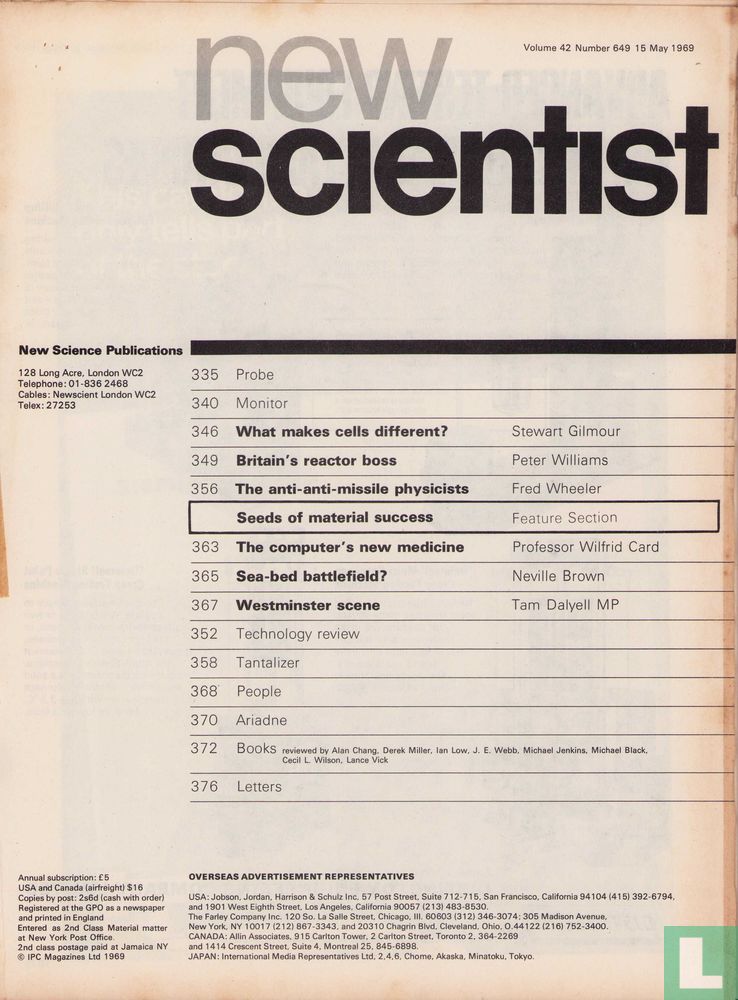 New Scientist [GBR] 649