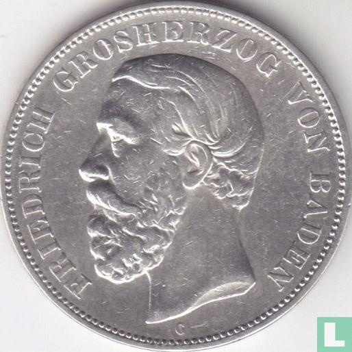 Baden 5 Mark 1888 (Typ 2)