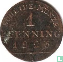 Prusse 1 pfenning 1825 (A)