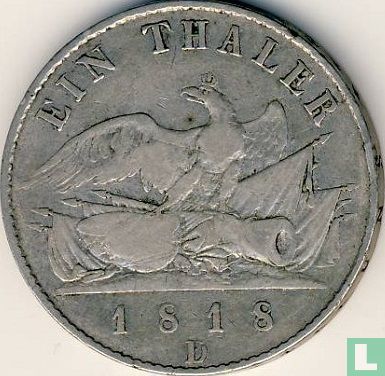 Prusse 1 thaler 1818 (D)