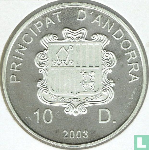 Andorra 10 diners 2003 (PROOF) "2006 Football World Cup in Germany"