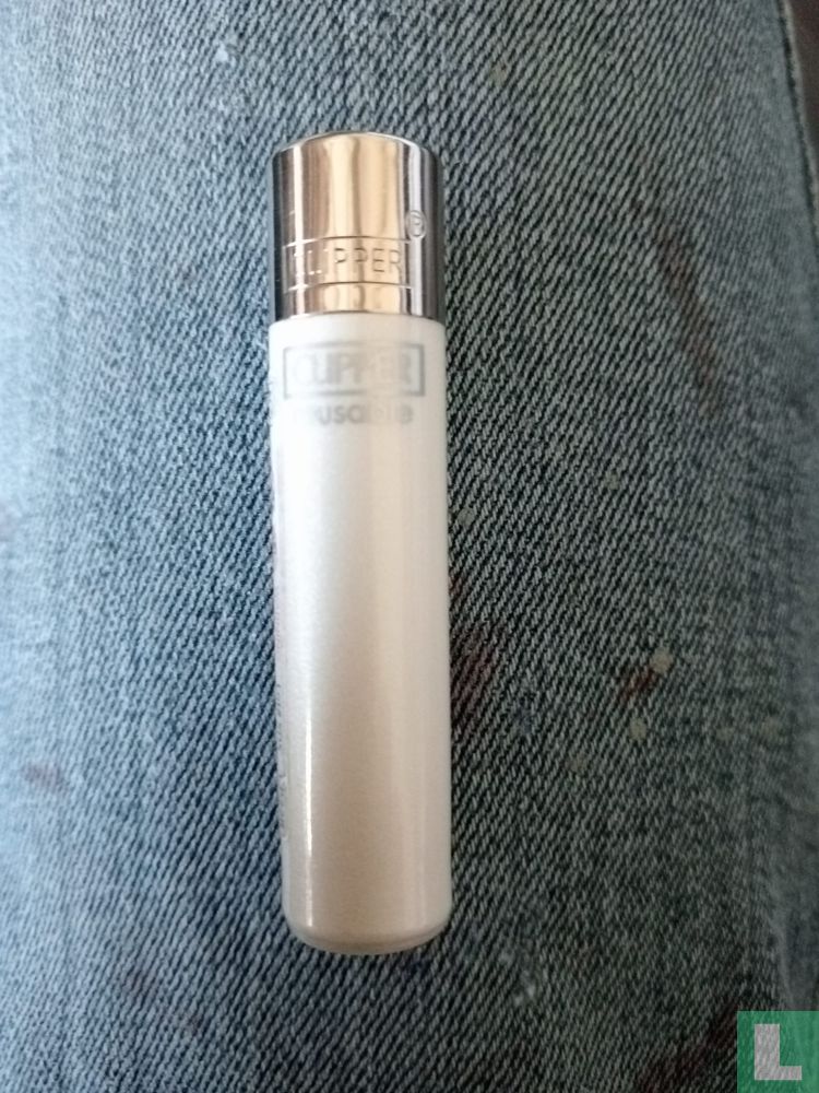 Clipper Micro - Metalic White  - Silver Text
