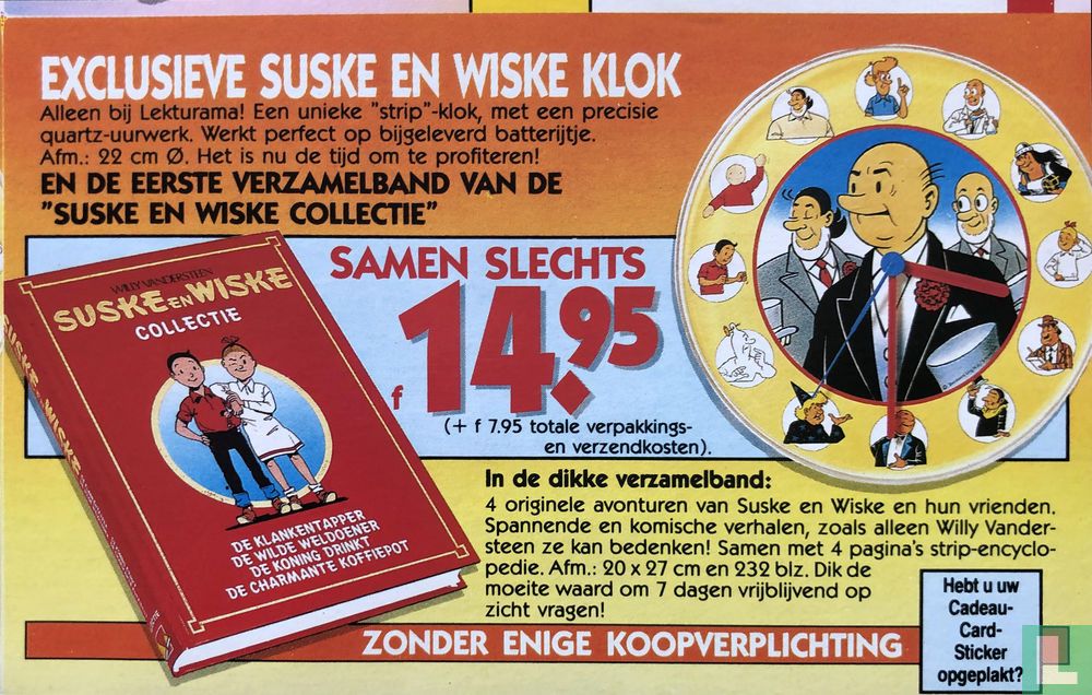 Exklusive Suske- und Wiske-Uhr