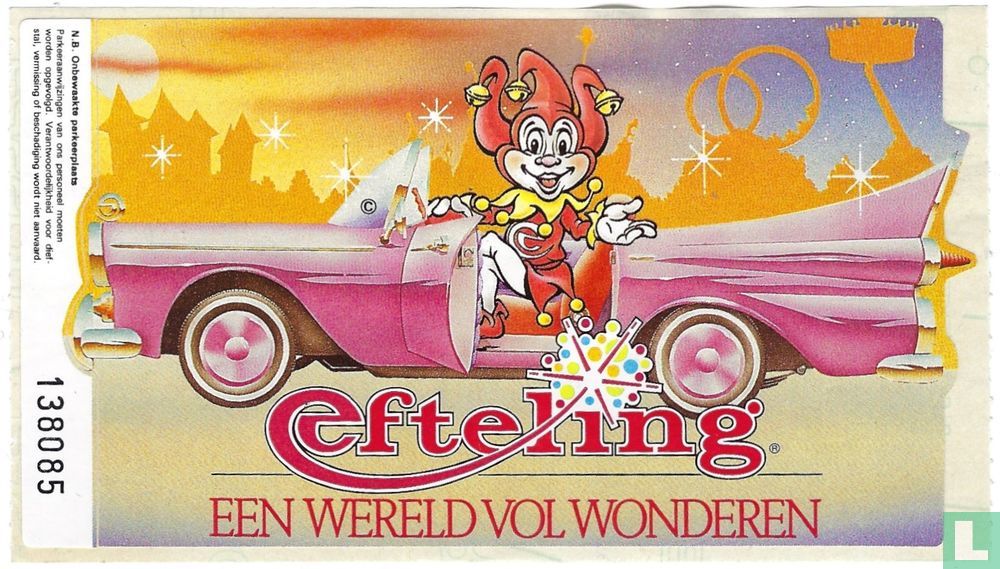 Efteling Parkeersticker 1991