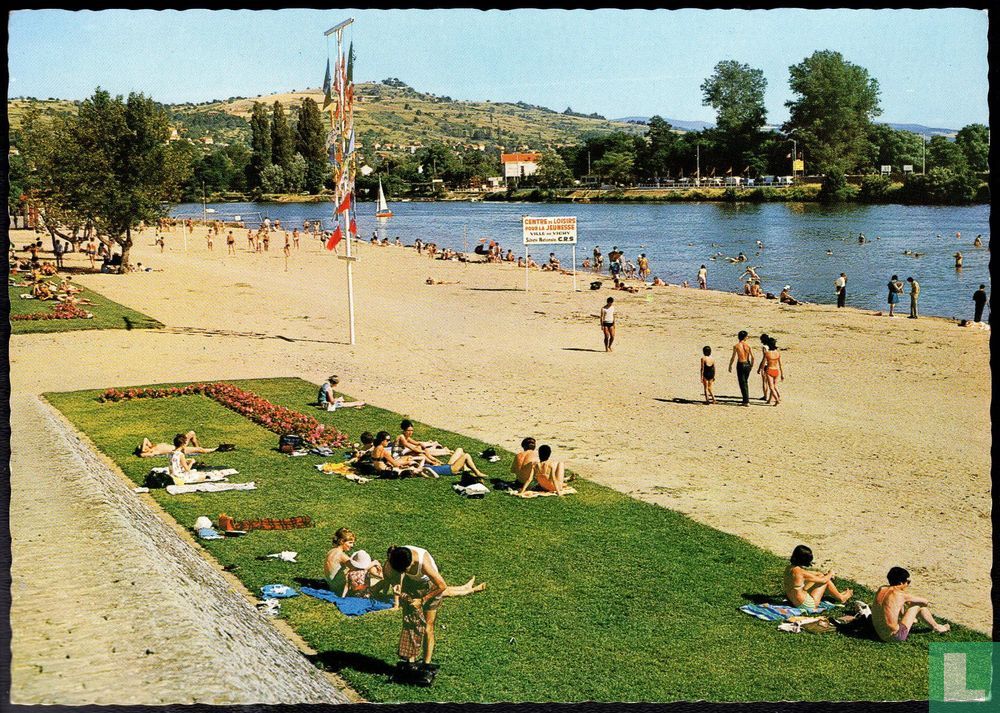 La plage de Vichy