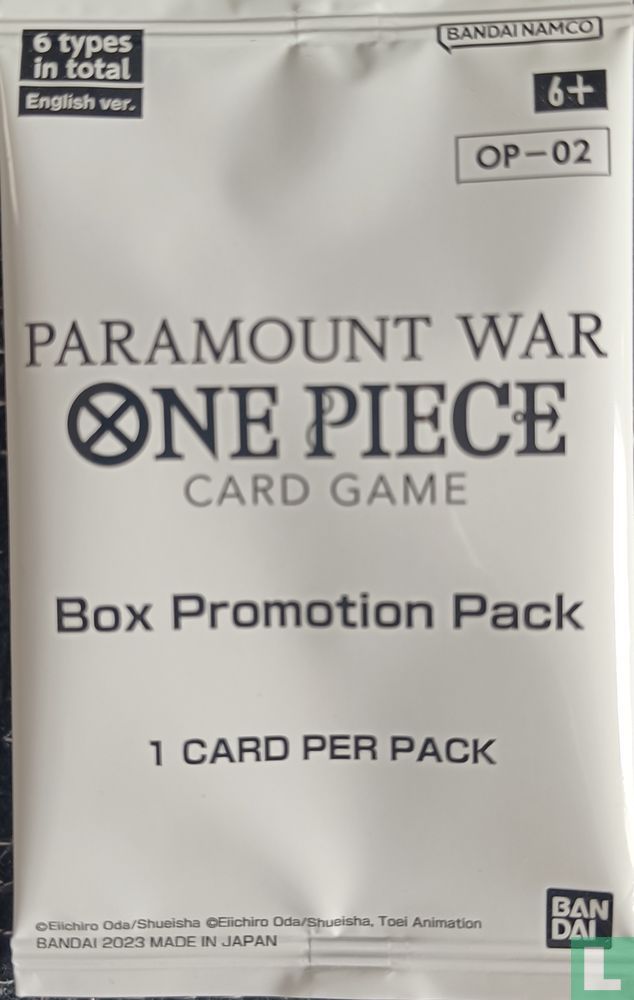 Paramount War Box Promotion Booster 
