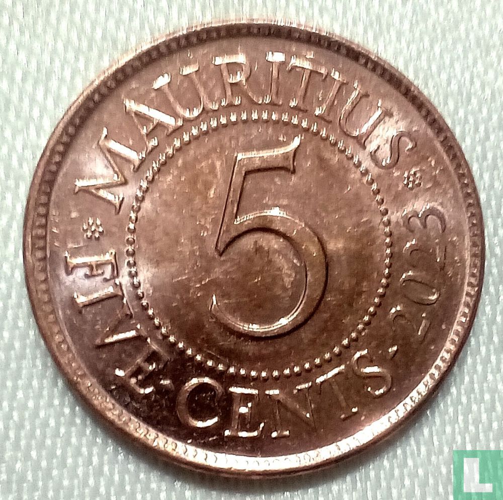 Mauritius 5 Cent 2023