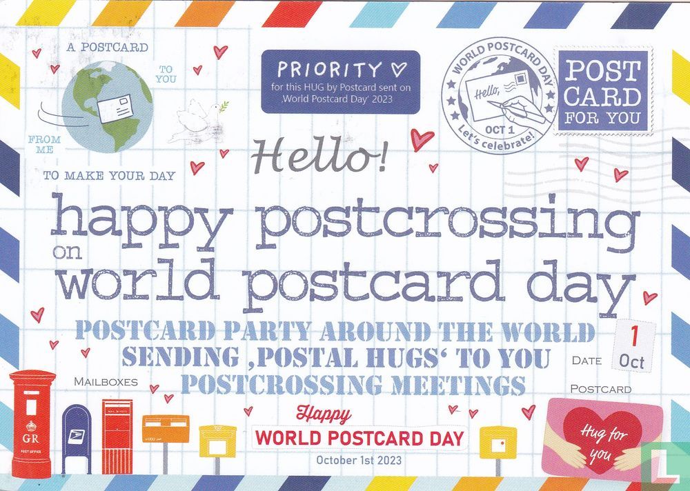 World Postcard Day Postcrossing 2023