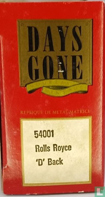 Rolls-Royce 'D' Back