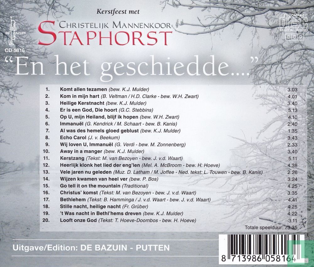 En het geschiedde...