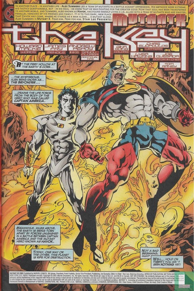 Mutant X Annual 2001