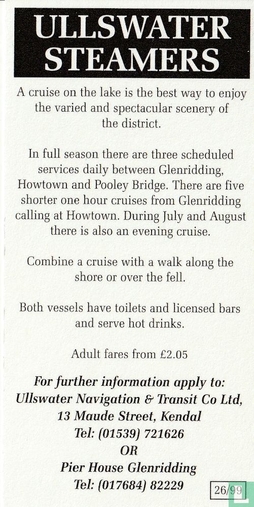 Ullswater Steamers