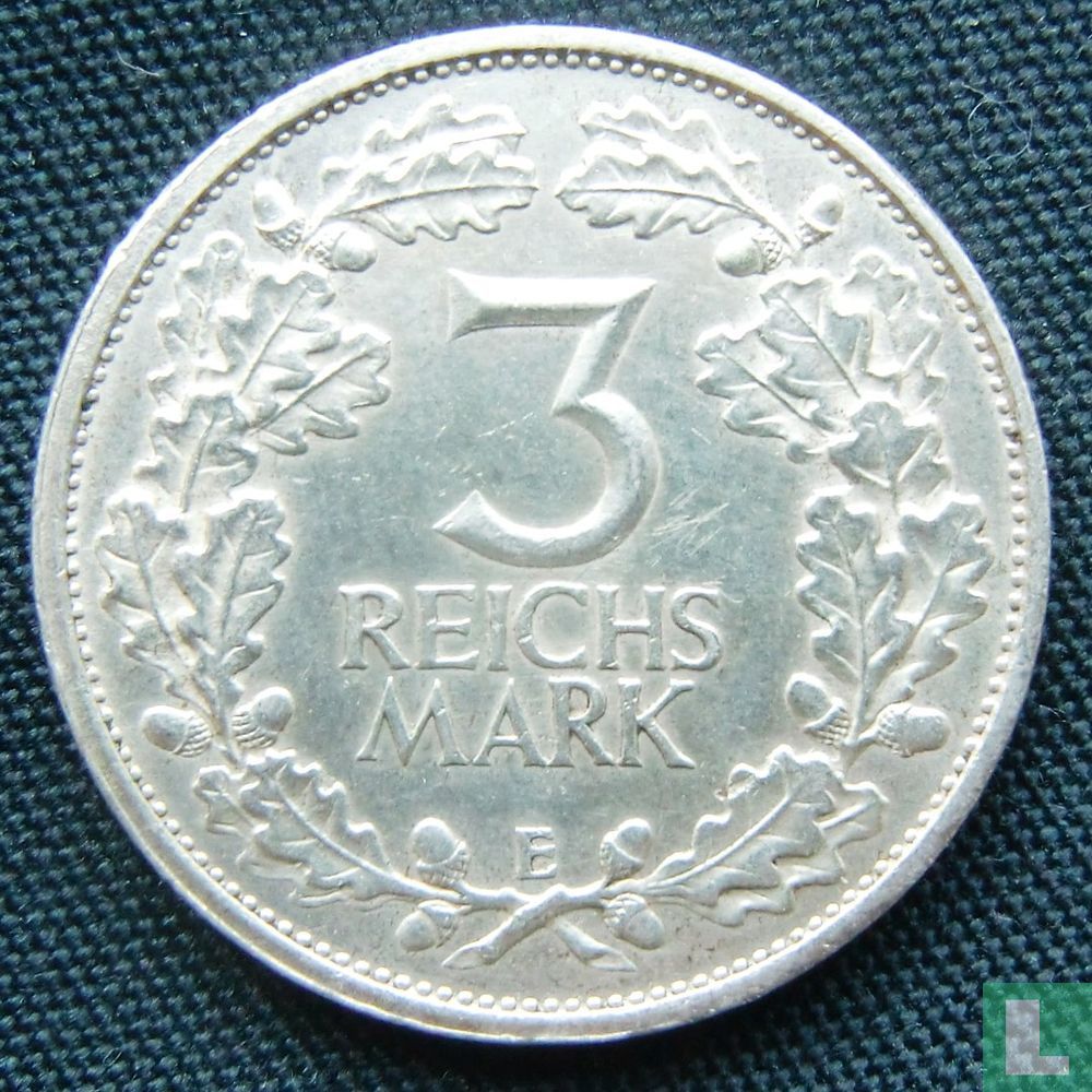 Duitse Rijk 3 reichsmark 1925 (E)