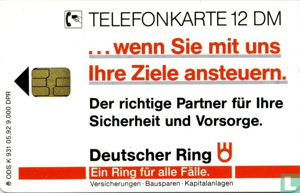 Deutscher Ring - Segelboot