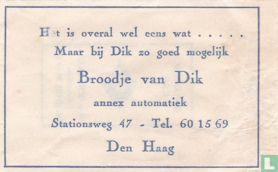 Broodje van Dik
