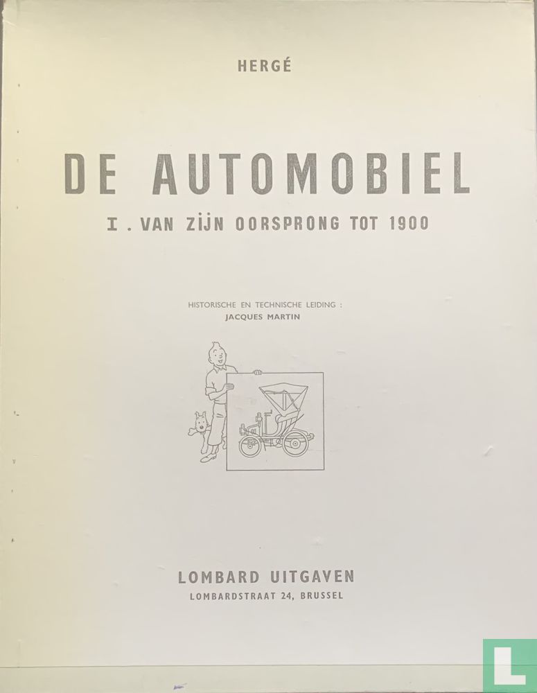 De Automobiel - I. Van zijn oorsprong tot 1900