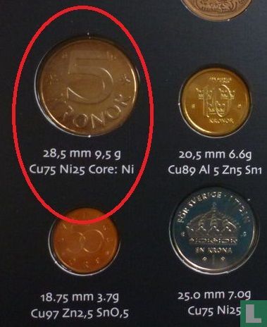 Suède 5 kronor 2003