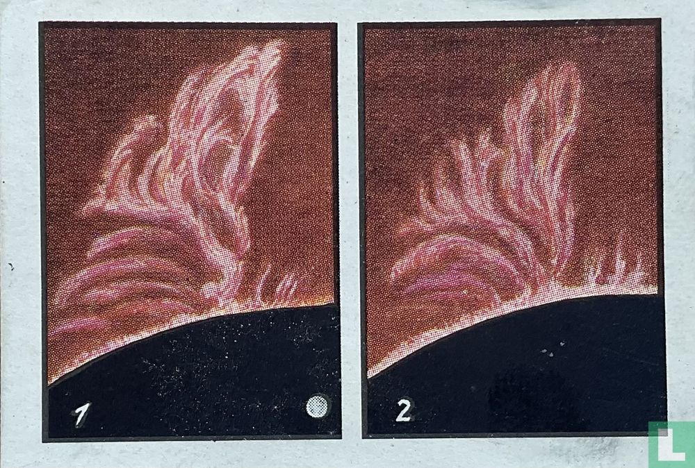 Protuberencias rosadas de los bordes del sol