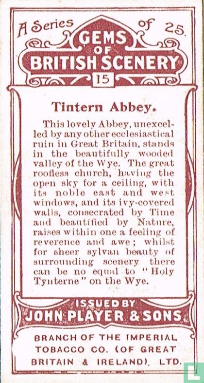 Tintern Abbey.