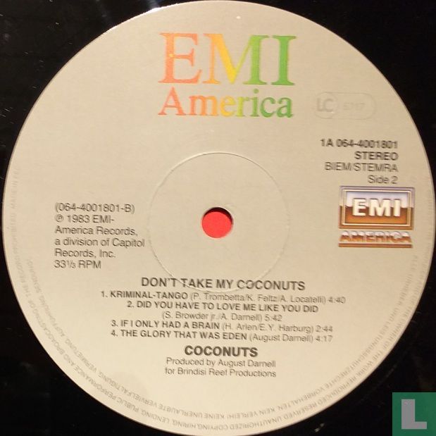 Don't Take My Coconuts