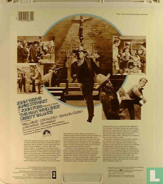 The Man Who Shot Liberty Valance CED (1982) - CED - LastDodo
