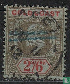 King Edward VII 2/6 (1911) - Gold Coast - LastDodo