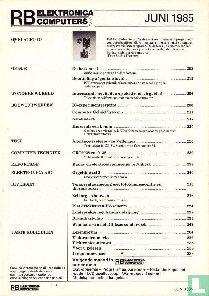 RB elektronica computers 6