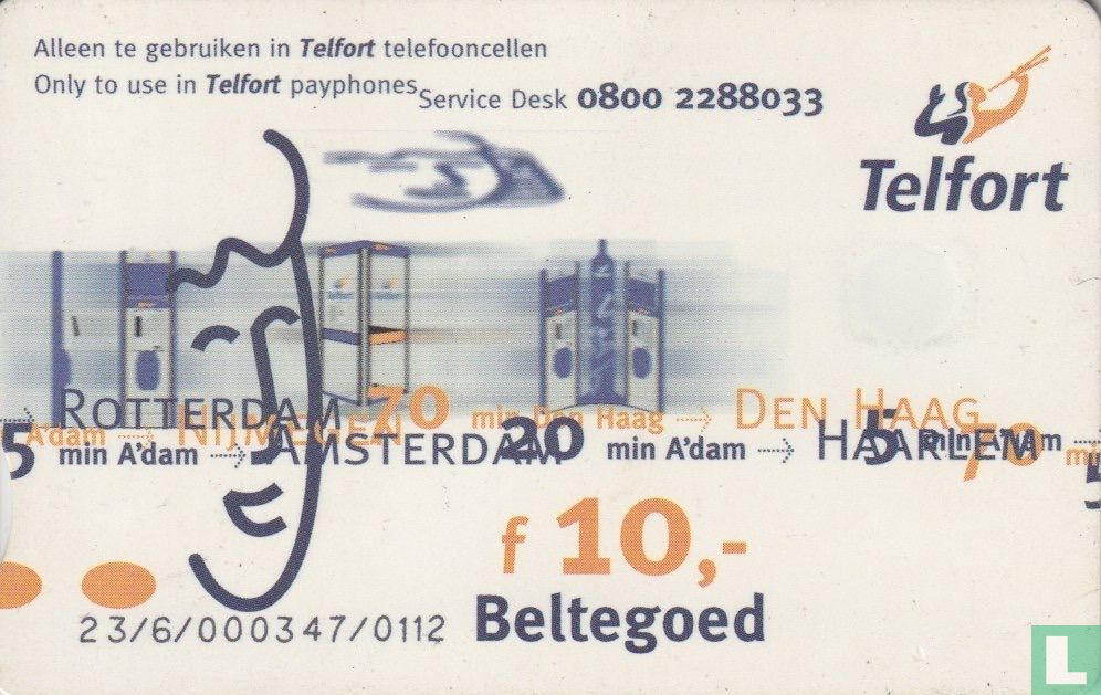 Telfort ƒ10,-