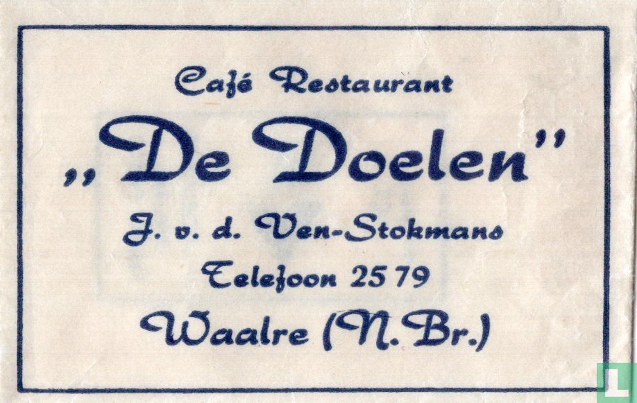 Café Restaurant "De Doelen”