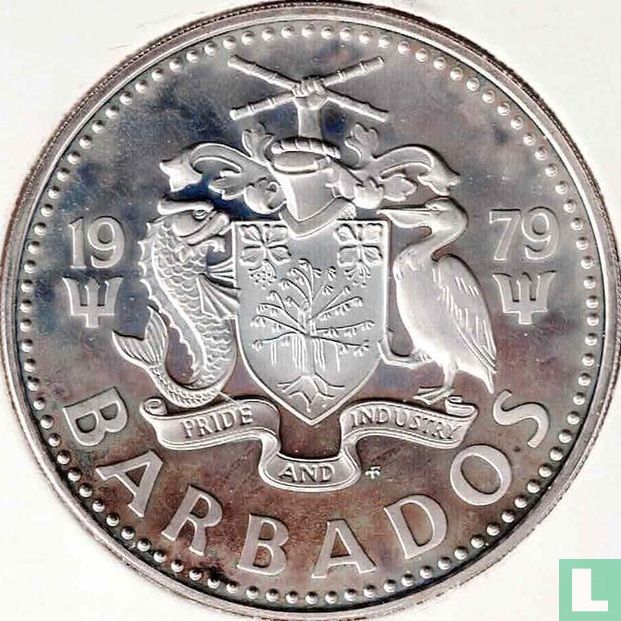 Barbade 5 dollars 1979 (BE)