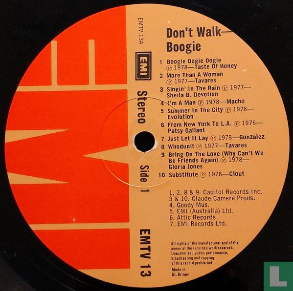 Don't Walk, Boogie