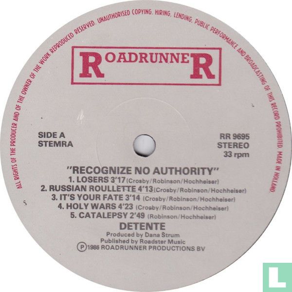 Recognize No Authority