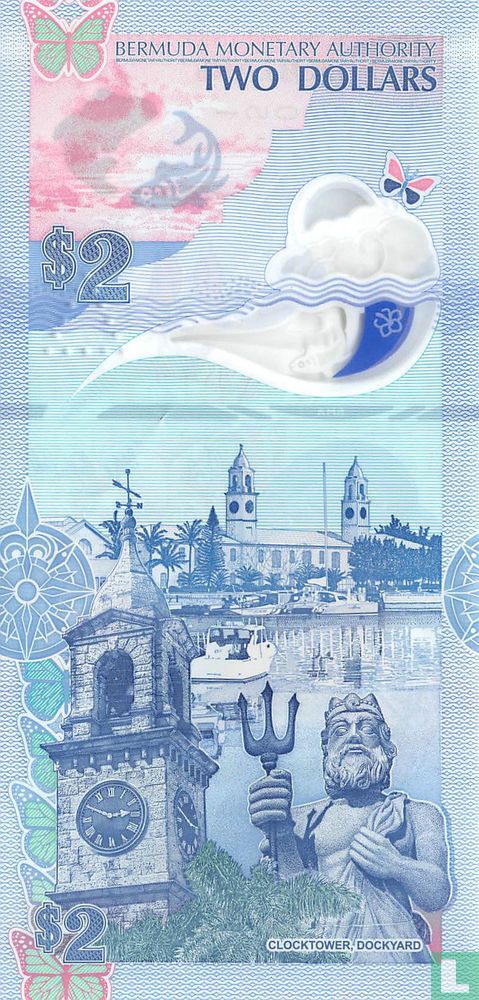 Bermuda 2 Dollars 