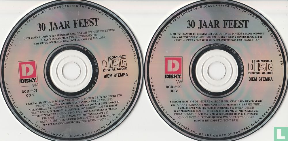 30 jaar feest