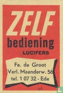 Zelfbediening Fa. de Groot 