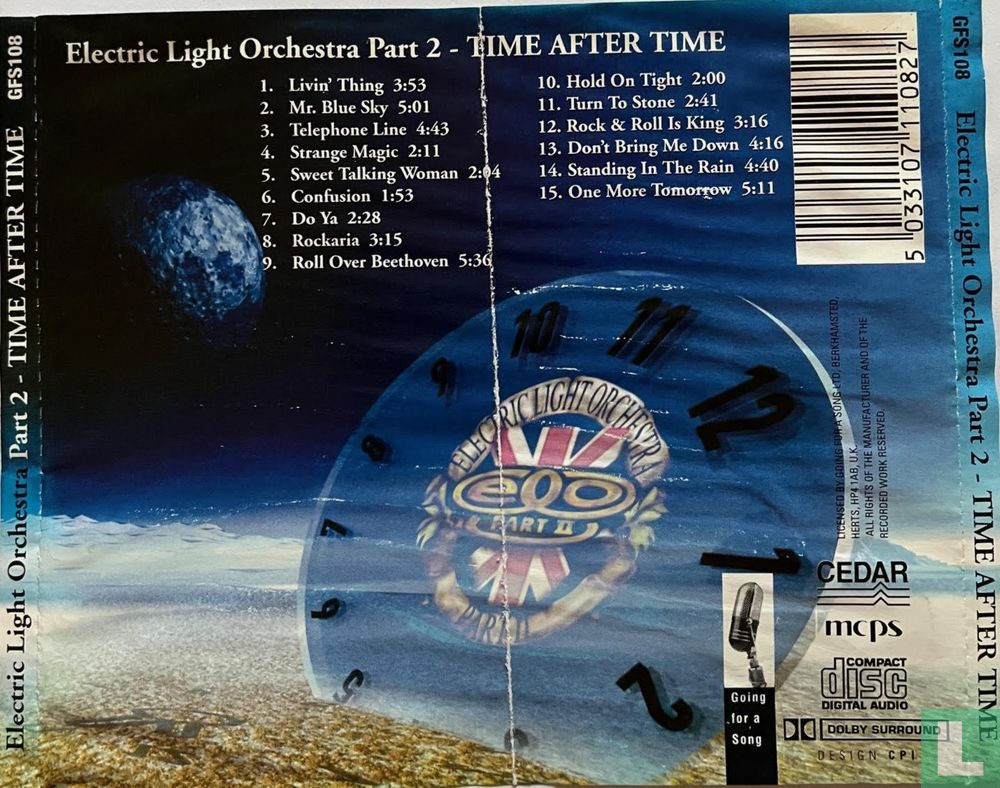 Time After Time Part 2 CD GFS108 Electric Light Orchestra LastDodo