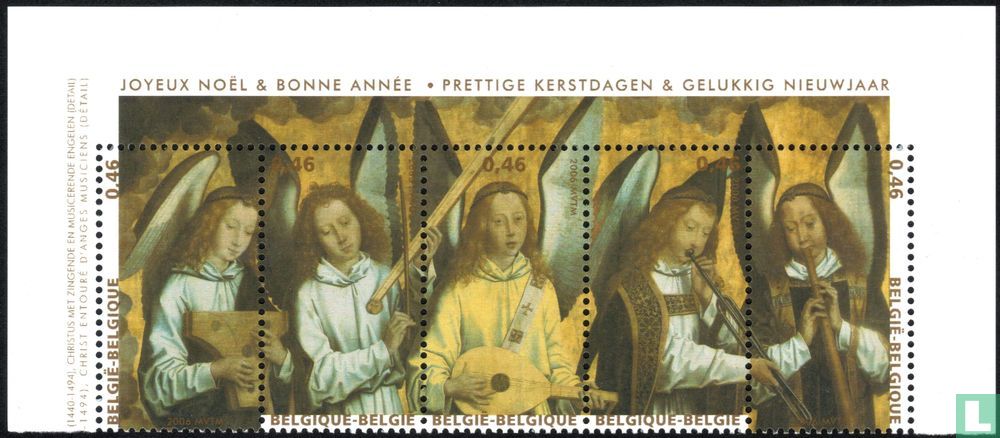 Angels making music