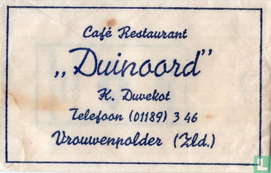 Café Restaurant "Duinoord"